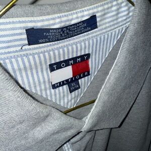 VINTAGE Tommy Hilfiger Light Gray Men's Casual Shirt